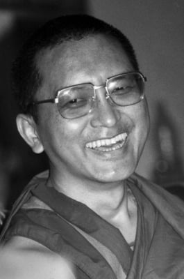 Lama Zopa Rinpoche. Photo from the collection of Francesco Prevosti. Photographer unknown.