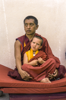 Lama Zopa Rinpoche and Lama Ösel, 1991.