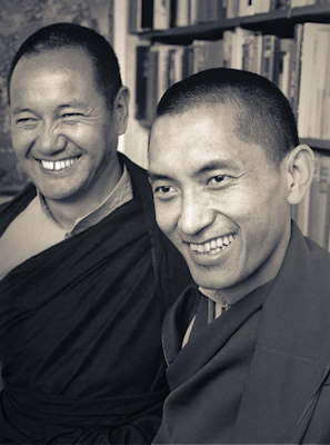 Lama Yeshe and Lama Zopa Rinpoche, New Zealand, June 1975.