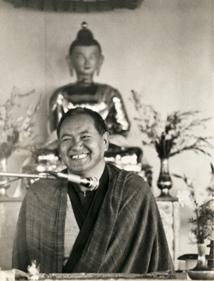 Lama Yeshe teaching at Chenrezig Institute, Australia, 1979.