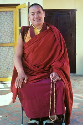 Lama Yeshe at Kopan Monastery, Kathmandu, Nepal 1982. Photo: Dan Laine.
