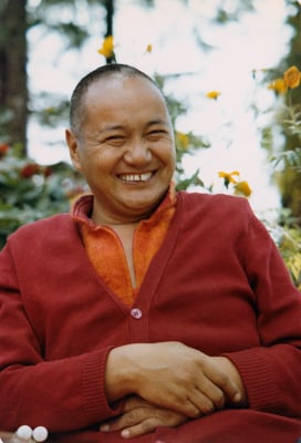 Lama Yeshe at Tushita Retreat Centre, Dharamsala, India, 1979.