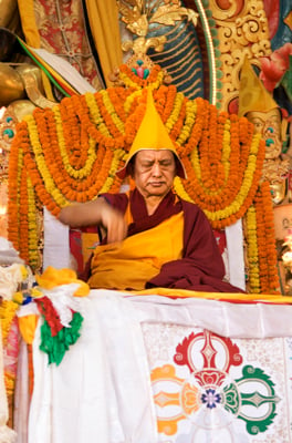 Long Life Puja for Lama Zopa Rinpoche at Kopan Monastery, 2010. Photo: Mikk Tamme.