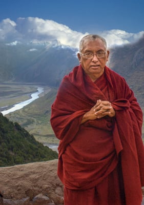Rinpoche in Tibet 2002. Photo: Bob Cayton.