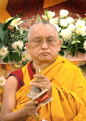 Lama Zopa Rinpoche in Italy.  Photo by Piero Sirianni.