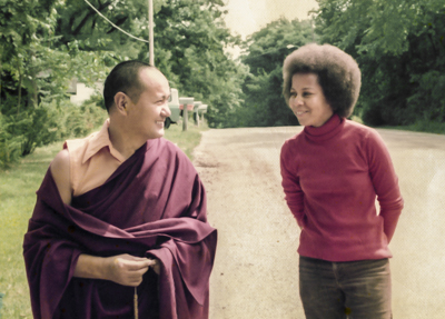 Lama Yeshe and Jan Willis, Madison, Wisconsin, USA, 1974.