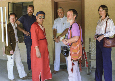Lama Yeshe house-hunting with students, including Åge Delbanco and real estate agent Kathy Emmert, Aptos, California, 1983. 