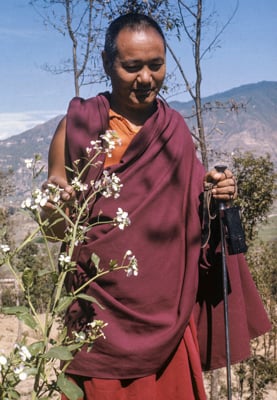 Lama Yeshe, Kopan Monastery, Nepal, 1978.