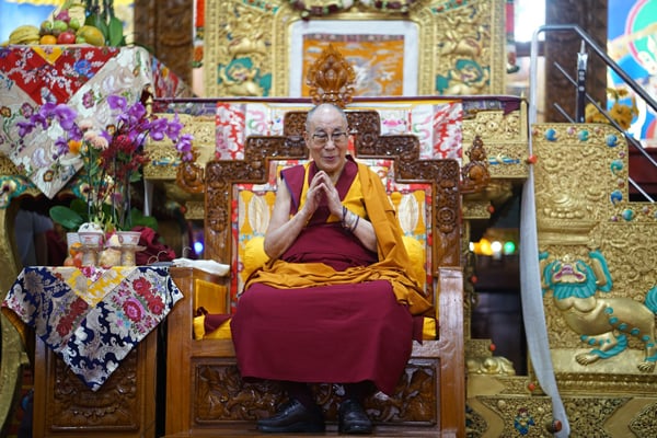 His Holiness the Dalai Lama, Ganden Shartse, India, December 2019. Photo: Bill Kane.