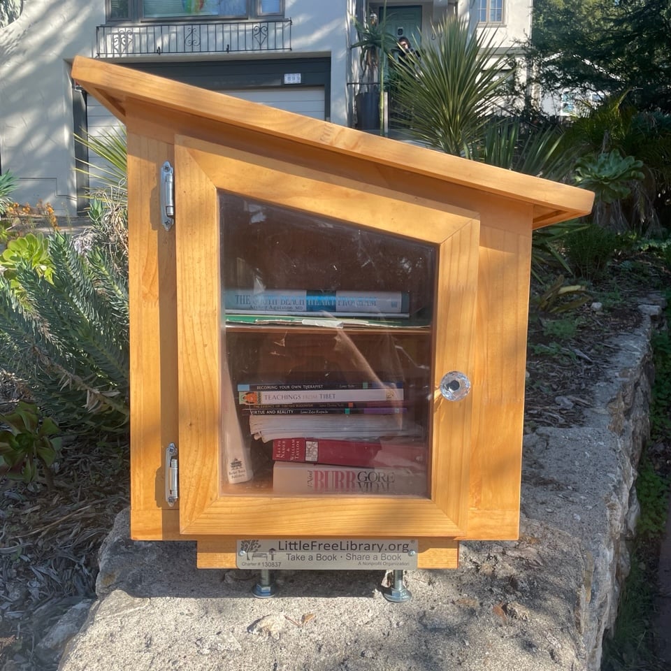 A Little Free Library in Berkeley, California. Photo: Scott Snibbe