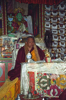 Nyung Nä with Lama Zopa Rinpoche at Lawudo Retreat Centre, Nepal.