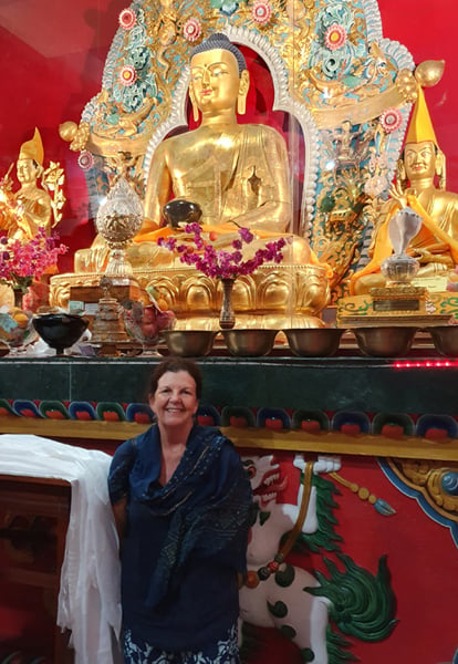 Sandra Smith, Drepung Loseling Monastery, India, December 2019.