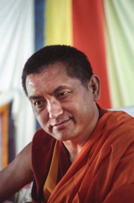Lama Zopa Rinpoche, 1989. Photo by Ueli Minder.
