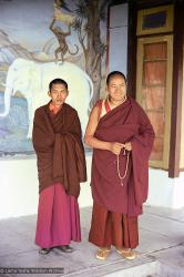Click to view in our Image Gallery Lama Yeshe and Lama Zopa on the veranda at Tushita , 1973